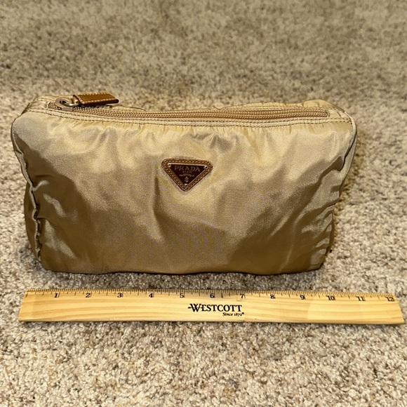 Prada Beige Nylon Cosmetic Pouch - Picture 12 of 13